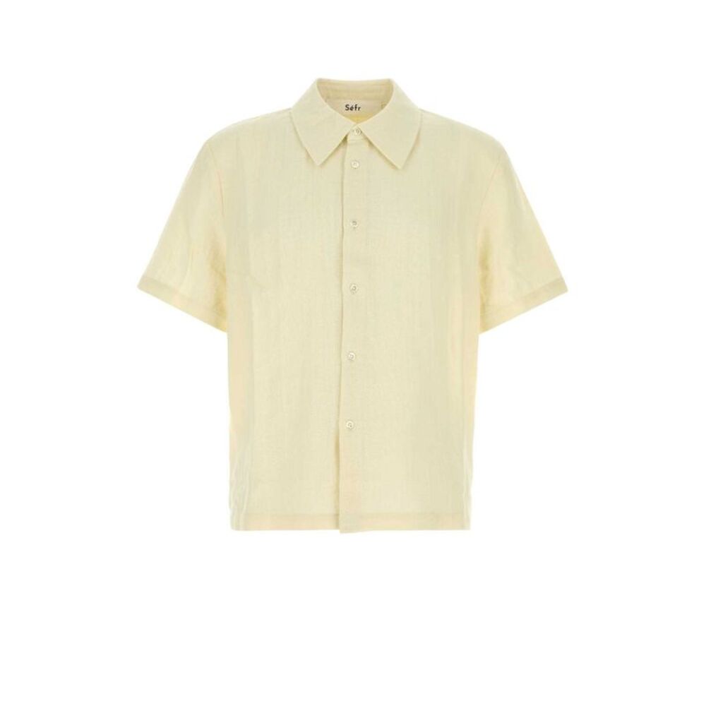 Sefr Men Cream Linen And Cotton Dayot Shirt